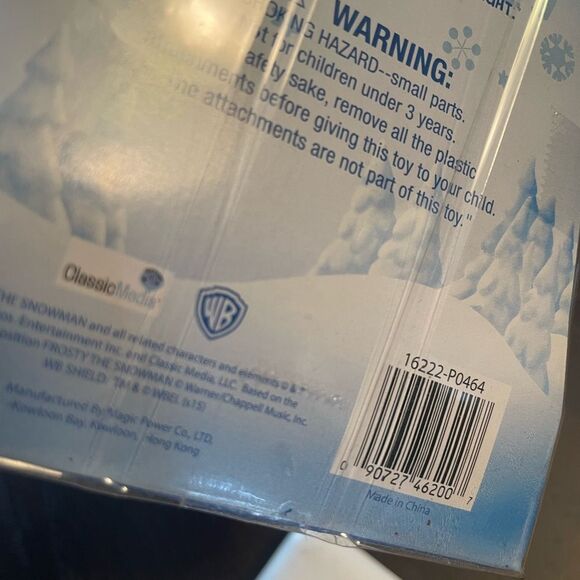 Frosty The Snowman Solar Bobbler and Gemmy 7 inch Plush Snowman - Picture 11 of 12